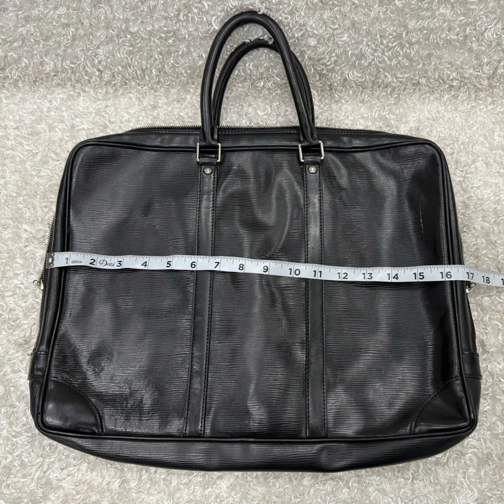 Louis Vuitton Epi Black Leather Briefcase Bag